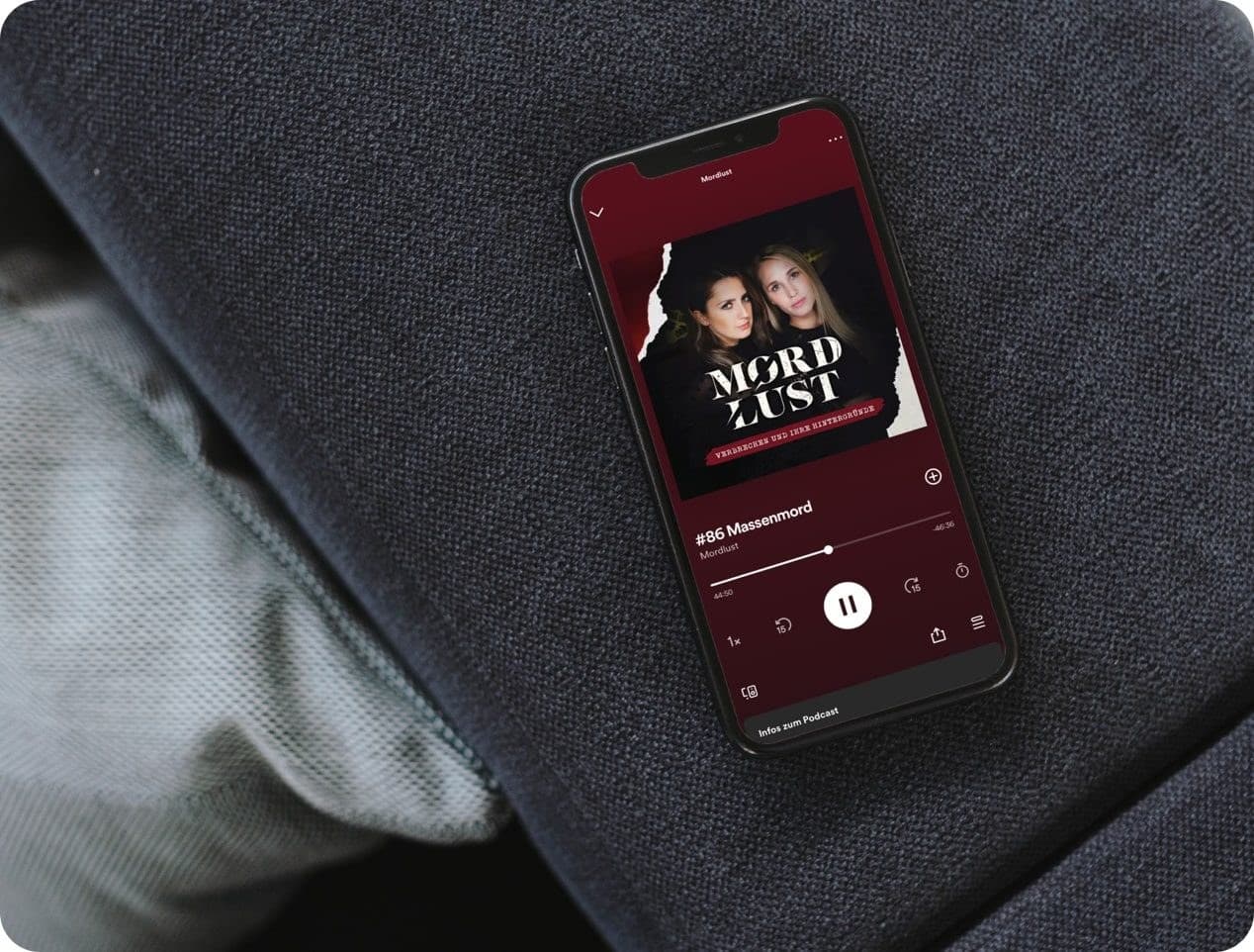 Podcast on smartphone