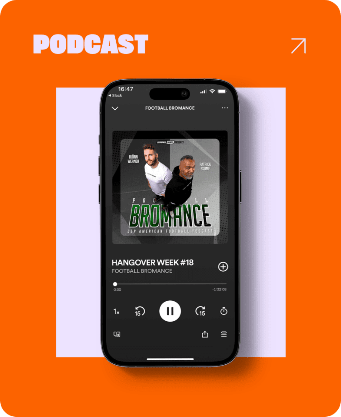 podcast auf smartphone