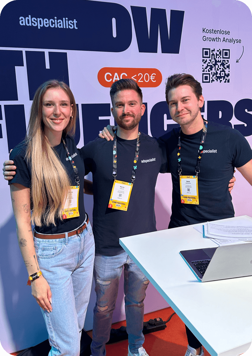 Team auf der Messe