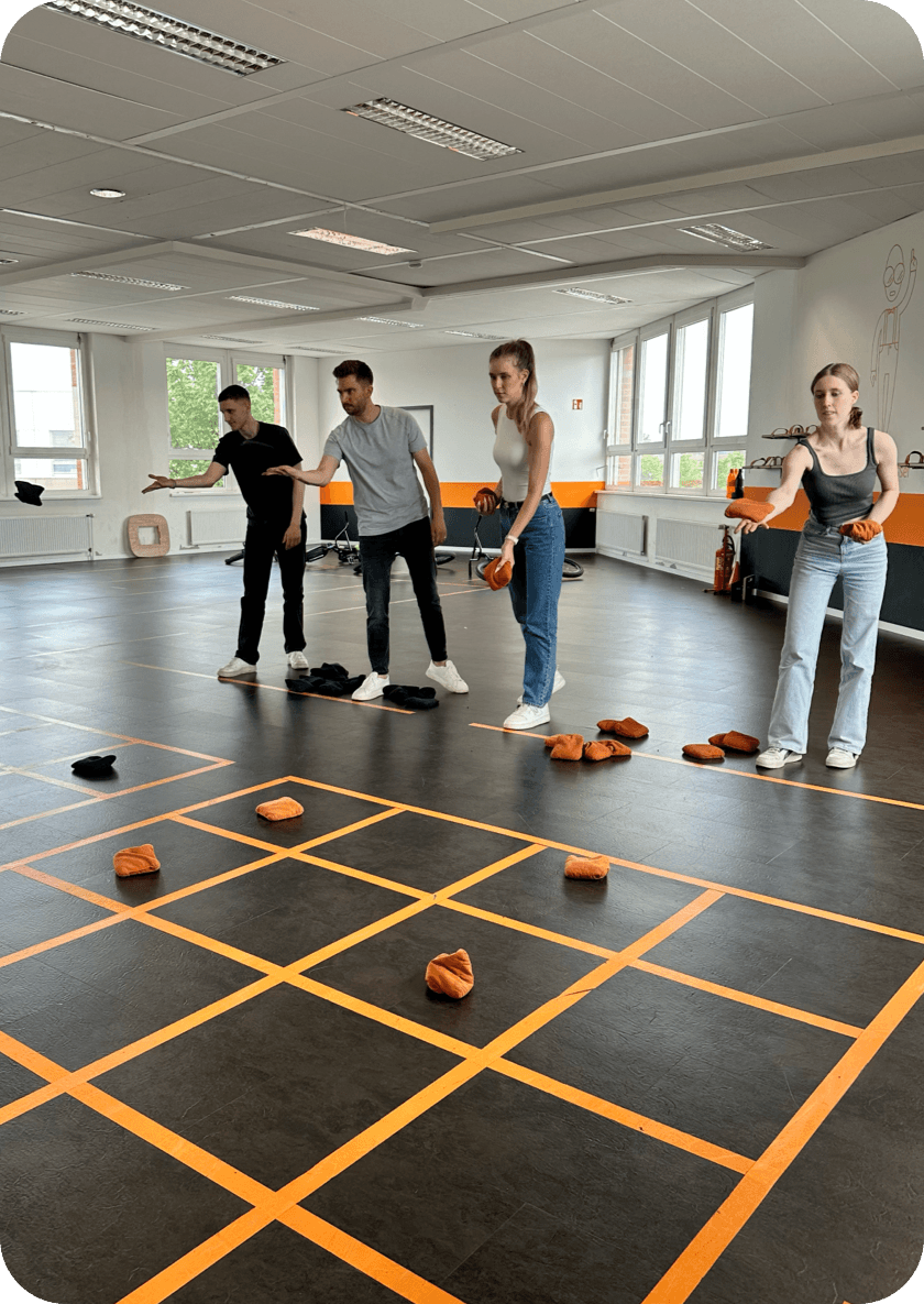 Team beim Teambuilding