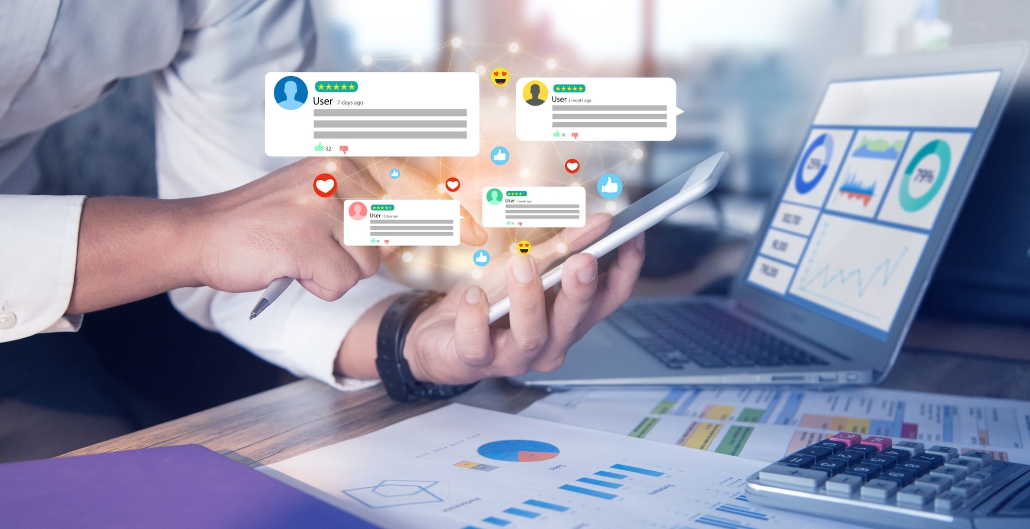 positive Kommentare durch Social Media Marketing