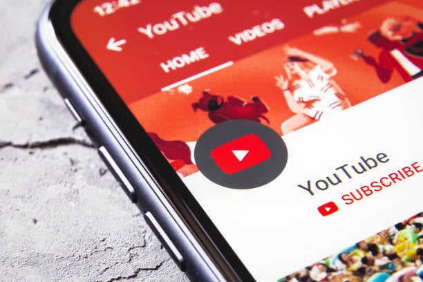 Smartphone mit Youtube