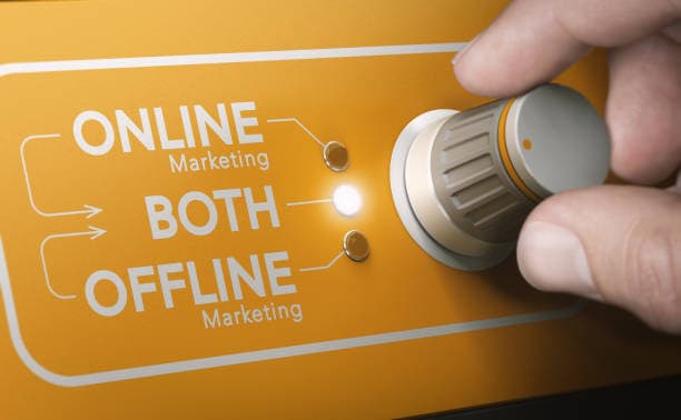 Online marketing KPI - online vs. offline