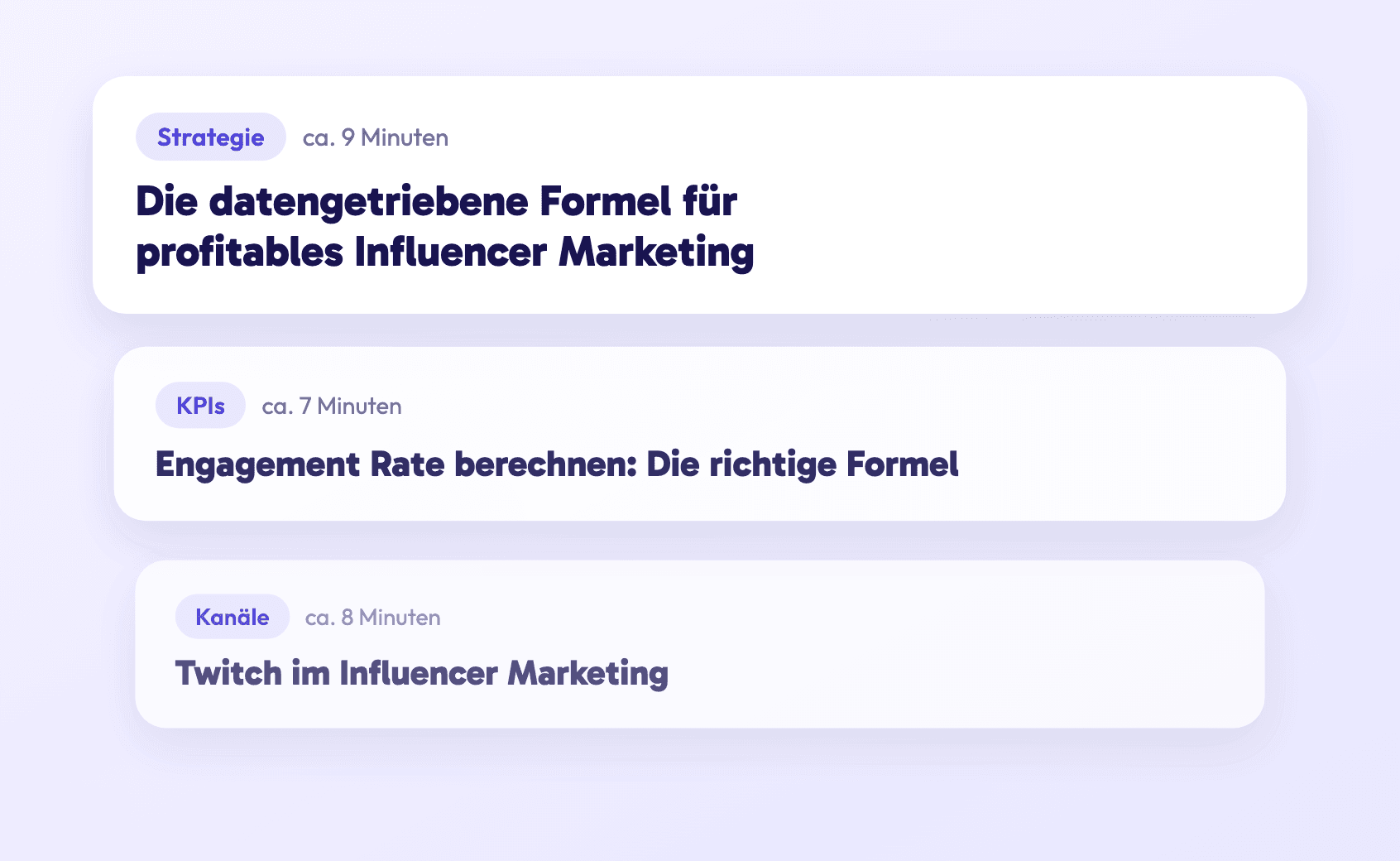 Drei Artikel aus dem Blog von Ad Specialist untereinander