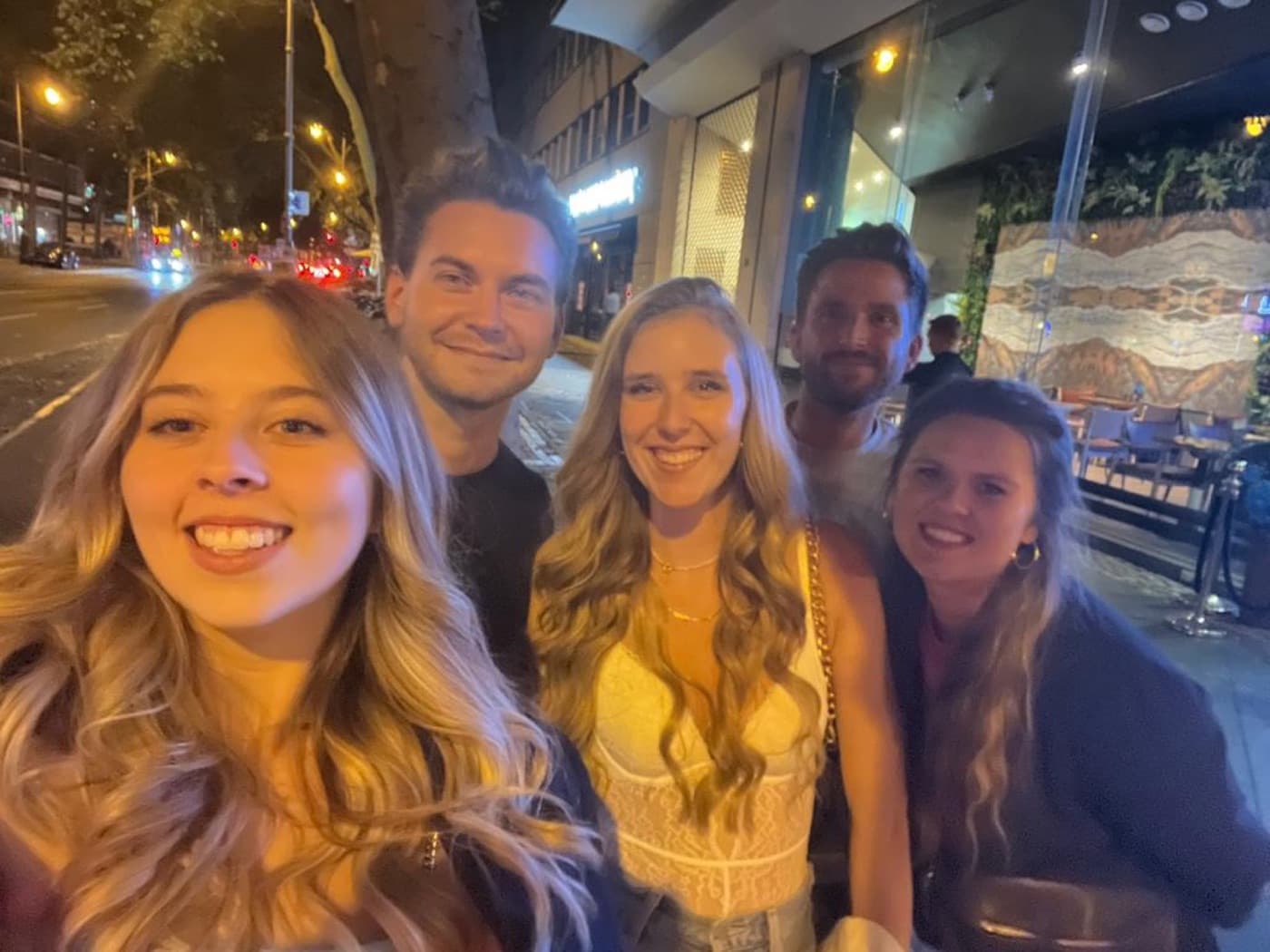 Team selfie in the evening