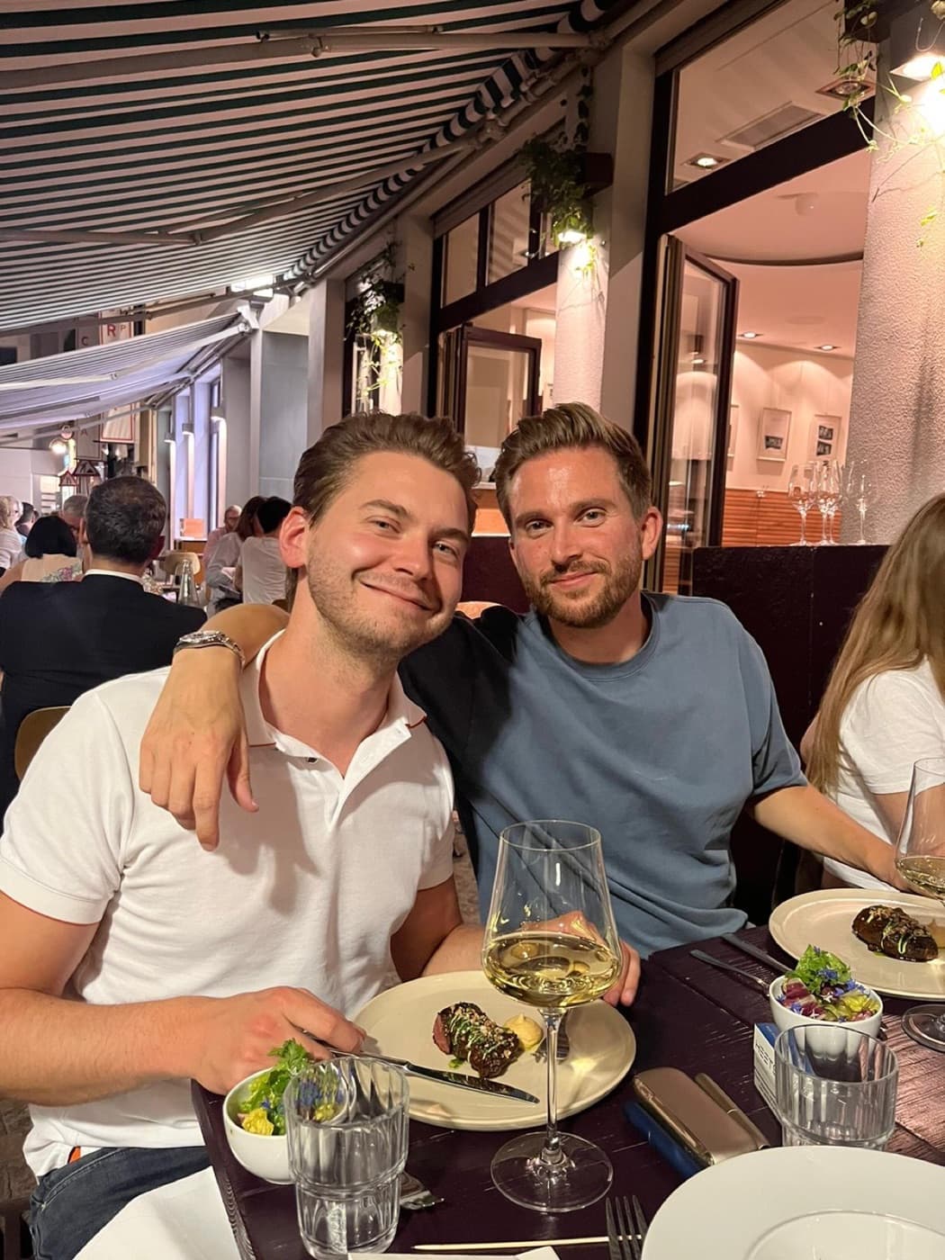 The founders at dinner