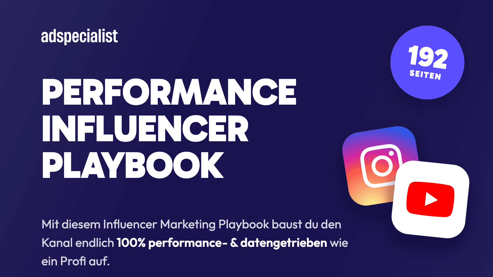 Cover des Performance Influencer Playbooks, Ausgabe Q4 2026